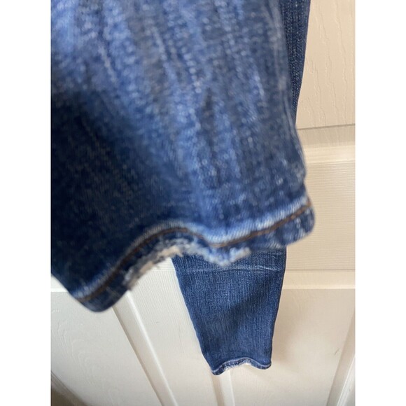 Madewell Womens High Riser Size 28 Skinny Thrashed Distressed Denim Jeans - Picture 7 of 12